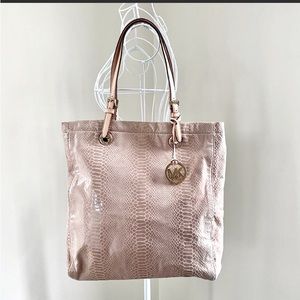 Michael Korn pink snakeskin purse. Used but great condition